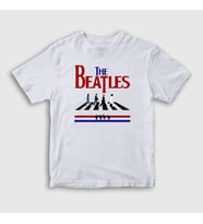 Presmono Unisex Çocuk Beyaz Walk V2 The Beatles T-Shirt 294349tt