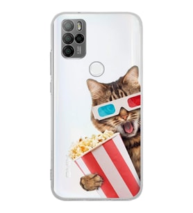 PrintiFy Omix X300 ile Uyumlu Kedi 1 Kamera Korumalı Şeffaf Kılıf