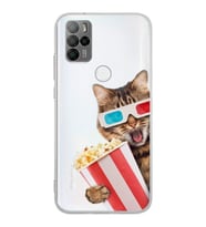PrintiFy Omix X300 ile Uyumlu Kedi 1 Kamera Korumalı Şeffaf Kılıf