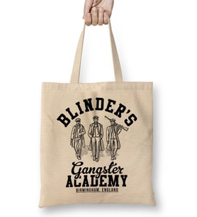 Peaky Blinders Gangster Academy Birmingham England Bez Çanta Uzun Saplı