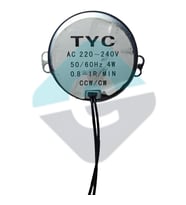Senkron Motor TYC AC 220-240V 50-60Hz 4W 0.8-1R/MIN  KULUÇKA
