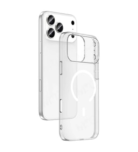 Newface Apple İphone 18 Pro Max Combo Sert Şeffaf Magsafe Kapak - Şeffaf