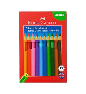 FABER CASTELL 12 RENK JUMBO KURUBOYA