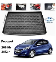 Peugeot 208 Bagaj Havuzu Paspası