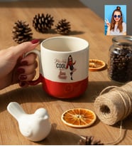 Kişiye Özel Karikatürlü Mama Cool Anneye Hediye Kupa Bardak Pro Anneler Günü Hediyesi