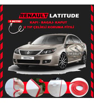 Renault Latitude Oto Araç Kapı Koruma Fitili 5metre Parlak Kırmızı Renk
