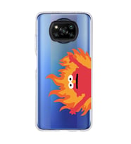 Poco X3 PRO / X3 NFC Uyumlu Elmo Tasarımlı Şeffaf Telefon Kılıfı