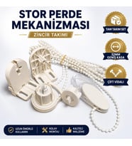 32mm Geniş Kasa Çift Vidalı Takmatik Zincir Takımı Tam Set Zebra Perde Mekanizması