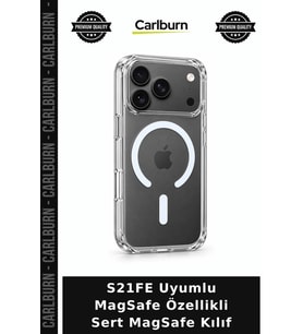 S21FE Uyumlu MagSafe Özellikli Sert MagSafe Kılıf Cihaz Koruyucu Tarz Ekipman