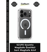 S21FE Uyumlu MagSafe Özellikli Sert MagSafe Kılıf Cihaz Koruyucu Tarz Ekipman