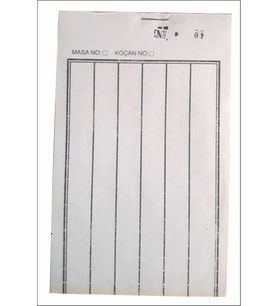 Yazboz Oyun Kağıdı (Kahveci Kağıdı) Ölçüsü:10x16.5 cm 100 Yapraklı, Numaralı, 1 Adet