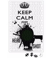 Keep Calm And Head Shot Puzzle 240 Parça Yapboz