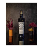 750 Ml Siyah İtalyan Cam Yağdanlık, Vintage Şıklık ve Zarafet