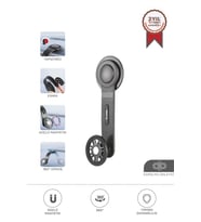 Torima JX-057 Siyah Güçlü Manyetik 360 Dönebilen Yapışkanlı Sarsıntı Önler Araç İçi Telefon Tutucu
