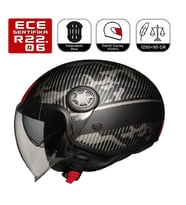 FR612 Univer Motosiklet Kaskı Güneş Vizörlü Yarım Açık Motorcu Kask