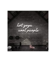 Hot Yoga Cool People Yazılı Neon Tabela
