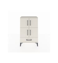 Arges Komodin 4 Raflı Tek Çekmeceli 4 Kapaklı 60x30x96 Aytaşı-Aytaşı