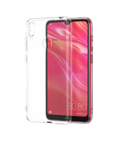 Huawei Y7 Prime 2019 Kılıf Kamera Korumalı Süper Silikon Kapak (Renksiz)