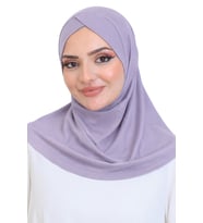 Kadın Hazır Türban Çapraz Tek Parça Pratik Namaz Başörtüsü