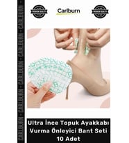 Özel Üretim Şeffaf Görünmez Ultra İnce Su Geçirmez Topuk Ayakkabı Vurma Önleyici Bant Seti 10 Adet