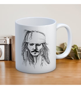 KAPTAN JACK SPARROW BASKILI KUPA BARDAK