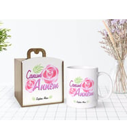 BK Gift Kişiye Özel Ahşap Kutuda Anneler Günü Temalı Canım Annem Tasarımlı Beyaz Kupa Bardak-15