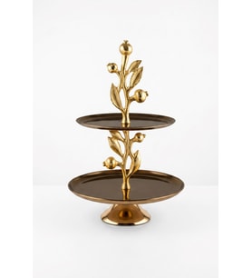 LEAF ROSE GOLD 2 KATLI DEKORATİF