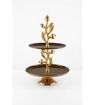 LEAF ROSE GOLD 2 KATLI DEKORATİF