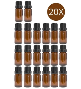 10ml kahverengi cam içten damlalıklı şişe siyah kapak, 20 adet, damlalıklı şişe, damlatmalı şişe