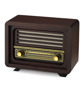 BLUETOOTH, USB, FM RADYO ÖZELLİKLİ NOSTALJİK RADYO + ŞARJLI PİL+ ADAPTÖR