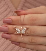 925 Ayar Rose Yusufcuk Kolye Kadın Gümüş Kolye