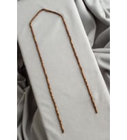 Hematit Doğal Taş Parlak Kahverengi Özel Kesim 2x2mm Dizi [AB]