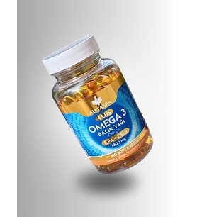 ALFTAMİN Omega 3 100 Softgel Kapsül EPA+DHA Fish Oil Takviye Edici Gıda 1300mg