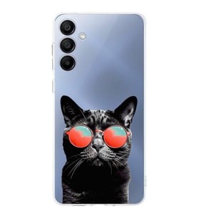 PrintiFy Galaxy  A16 ile Uyumlu Kedi 3 Kamera Korumalı Şeffaf Kılıf