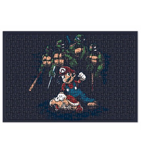 Mario X Tartarugas Puzzle 240 Parça Yapboz
