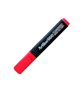 Artline 660 Fosforlu Kalem Floresan Kırmızı 