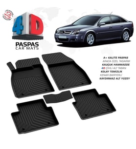 Opel Vectra C 4D Araca Özel Havuzlu Kauçuk Paspas 2004 ve Üzeri