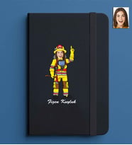 Kişiye Özel Kadın Model 13x21 Siyah Defter-33