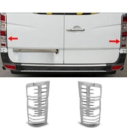 Mercedes Sprinter W906 ABS Krom Stop Çerçevesi 2 Parça 2006-2018 (Gümüş)
