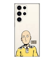 Samsung Galaxy S23 ULTRA Uyumlu One Punch Man Tasarımlı Şeffaf Telefon Kılıfı