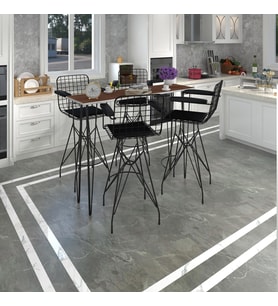 Knsz masa sandalye takımı hem105zengin cvzsyh 140*040 4 sandalye syhsyh kolçaklı