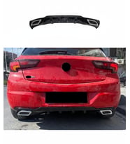 🚘 Opel Astra K Egzoz Görünümlü Difüzör – Sportif Plastik Arka Tampon Eki  Dayanıklı Malzeme (Standart)