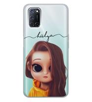 Oppo Red hair Tasarımlı Şeffaf Telefon Kılıfı