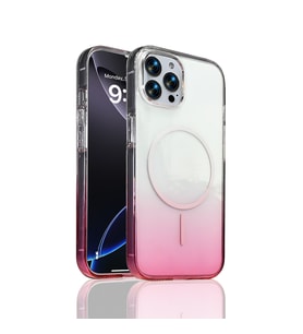 Apple iPhone 14 Pro Max Uyumlu Kılıf M-Safe Şarj Özellikli Zore Septik Silikon Kapak (Pembe)