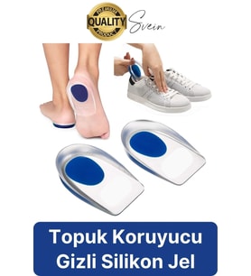 Özel Üretim Kadın Darbe Emici Topuk Silikonu Rahat Konforlu Yumuşak Taban Koruyucu Ped Diken