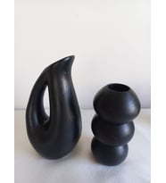 SÜRAHİ BALON VAZO SET SİYAH