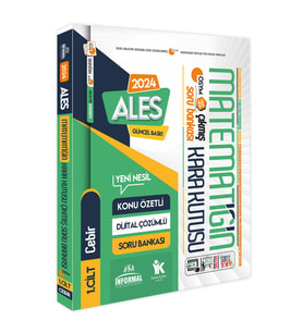 2024 ALES Matematiğin Kara Kutusu 1.Cilt Konu Özetli Dijital Çözümlü ÖSYM Çıkmış