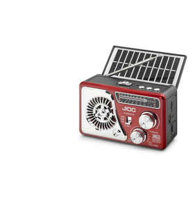 Nostaljik Bluetooth Fm Radyo Tws Usb Tf Aux Solar Şarjli El Fenerli Kamp Hoparlör H532UTS