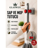Paspas Süpürge Fırça Ve Mop Askısı Sap Tutucu Askılık