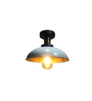 MYLİGHTS RETRO RUSTİK  TAVAN AVİZE SİYAH  İÇİ ALTIN  PLOFONYER ARMATÜR